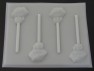 376sp Raspberry Turnover Face Torso Chocolate or Hard Candy Lollipop Mold